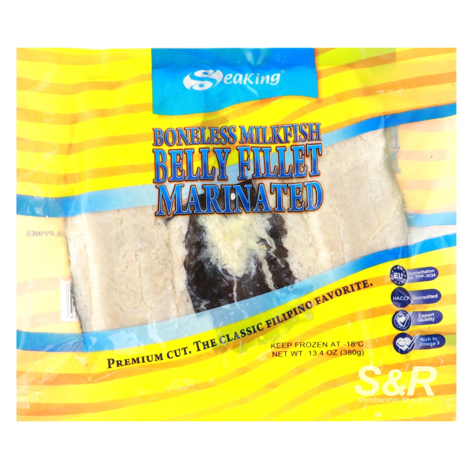 Seaking Boneless Milkfish Belly Fillet Marinated 380g